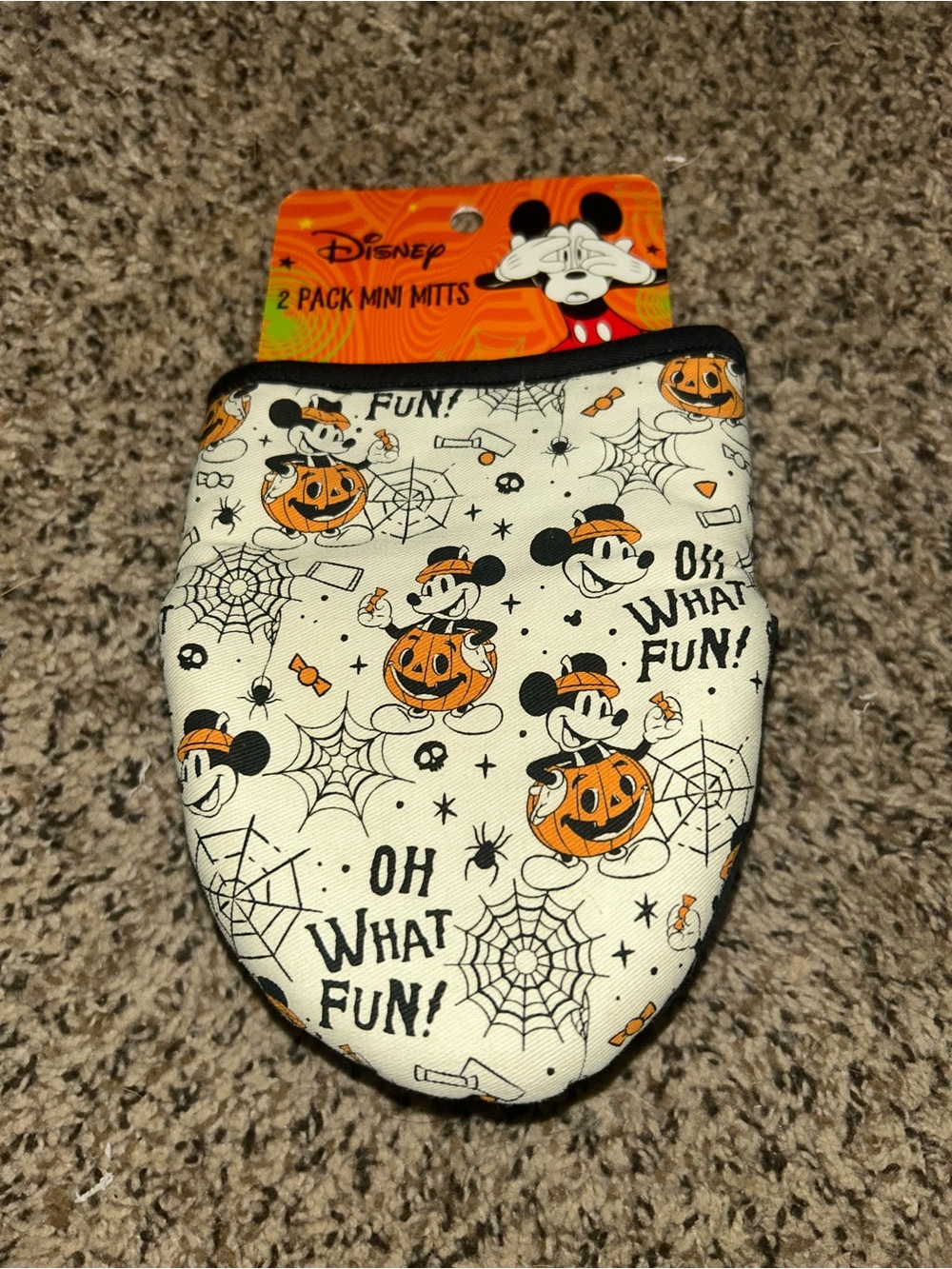 Disney Mickey Mouse Halloween Oven Mitts
